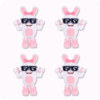 Boppin Bunny Plush 4PCS